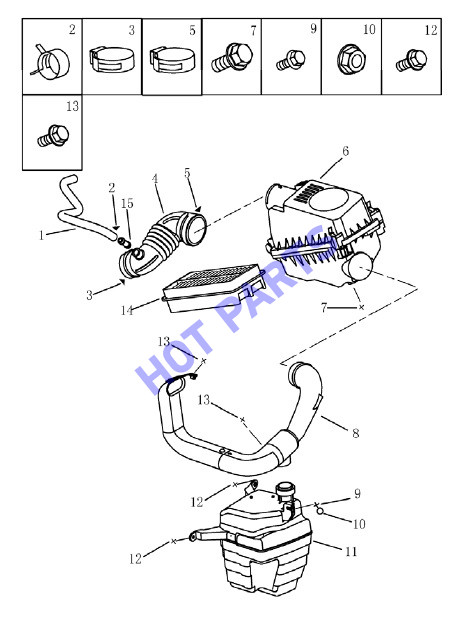 КОРПУС ВОЗД. ФИЛЬТРА 1.5LDVVT