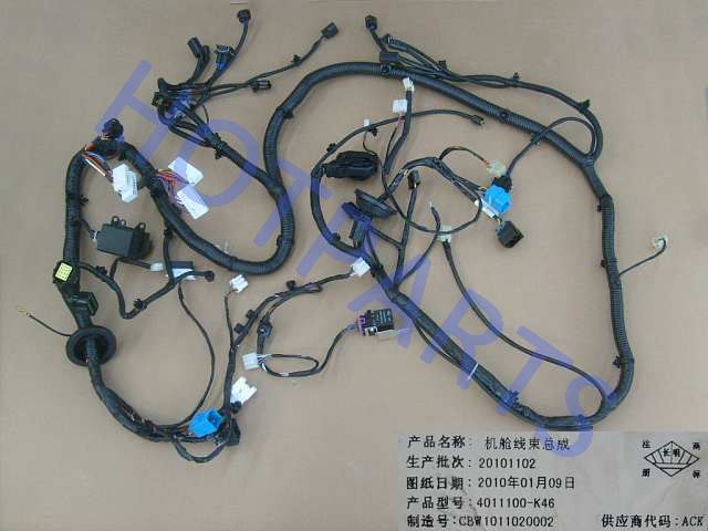 картинка ЖГУТ ПРОВОДОВ ПОДКАПОТНЫЙ HOVER H3  4011100-K46
