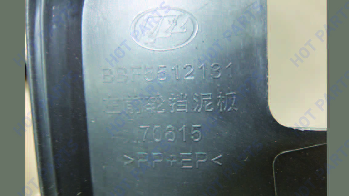 картинка БРЫЗГОВИК ПЕРЕДНЙ ЛЕВЫЙ LF -- не разобрано 2 BBF5512131