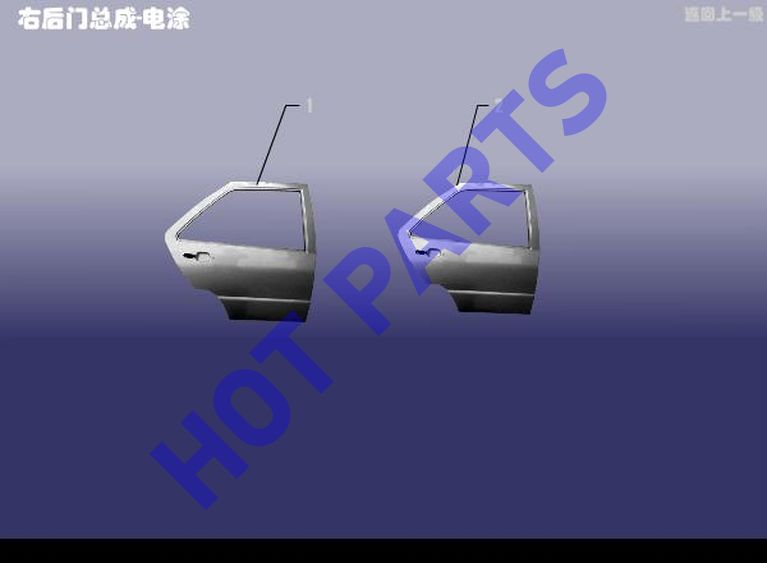 ДВЕРЬ ЗАДНЯЯ ПРАВАЯ