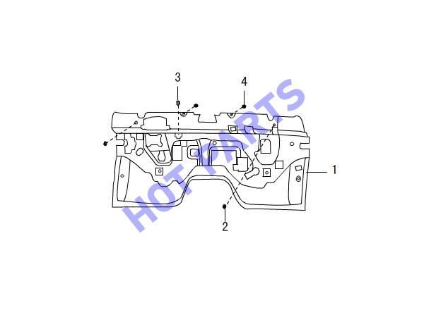 FRONT WALL HEAT INSULATOR