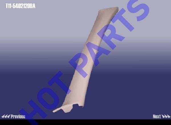 TRIM ASSY-UPPER FR PILLAR,RH