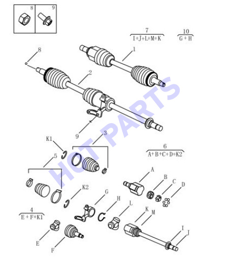 ПЕРЕДНИЙ ПРИВОД JLD-4G20+6MTT250