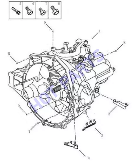 МКПП в сборе 6MTT250